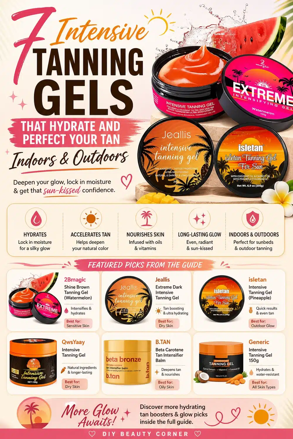 7 Intensive Tanning Gels That Hydrate and Perfect Your Tan Indoors & Outdoors