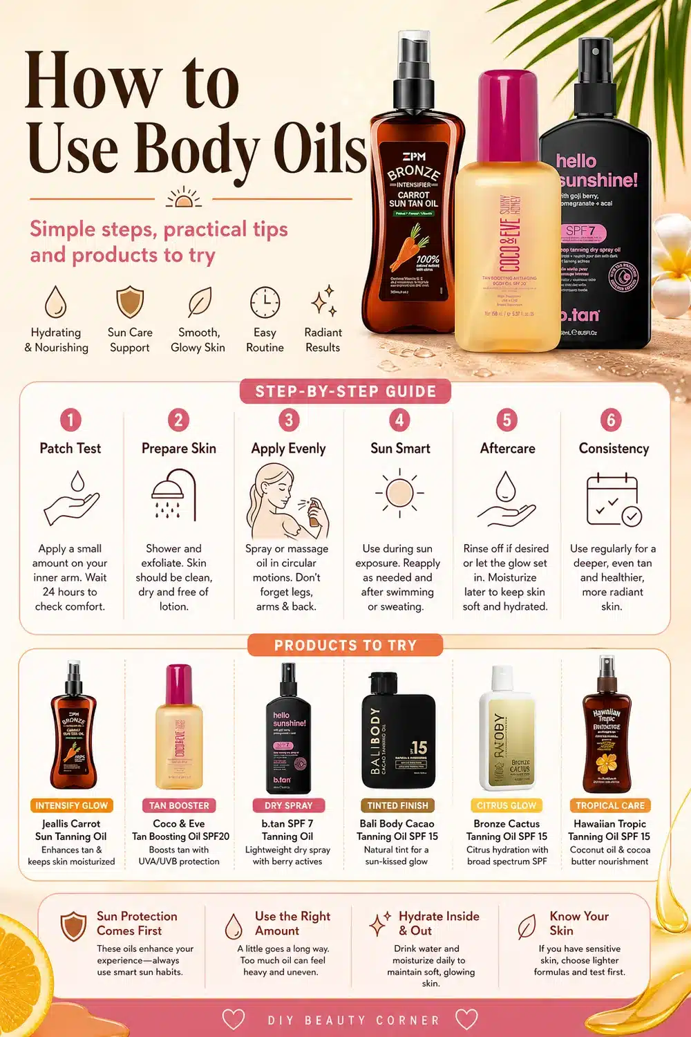 Sun Protection Meets Tan Perfection: 7 Best SPF Tanning Oils for Dark, Hydrated Skin