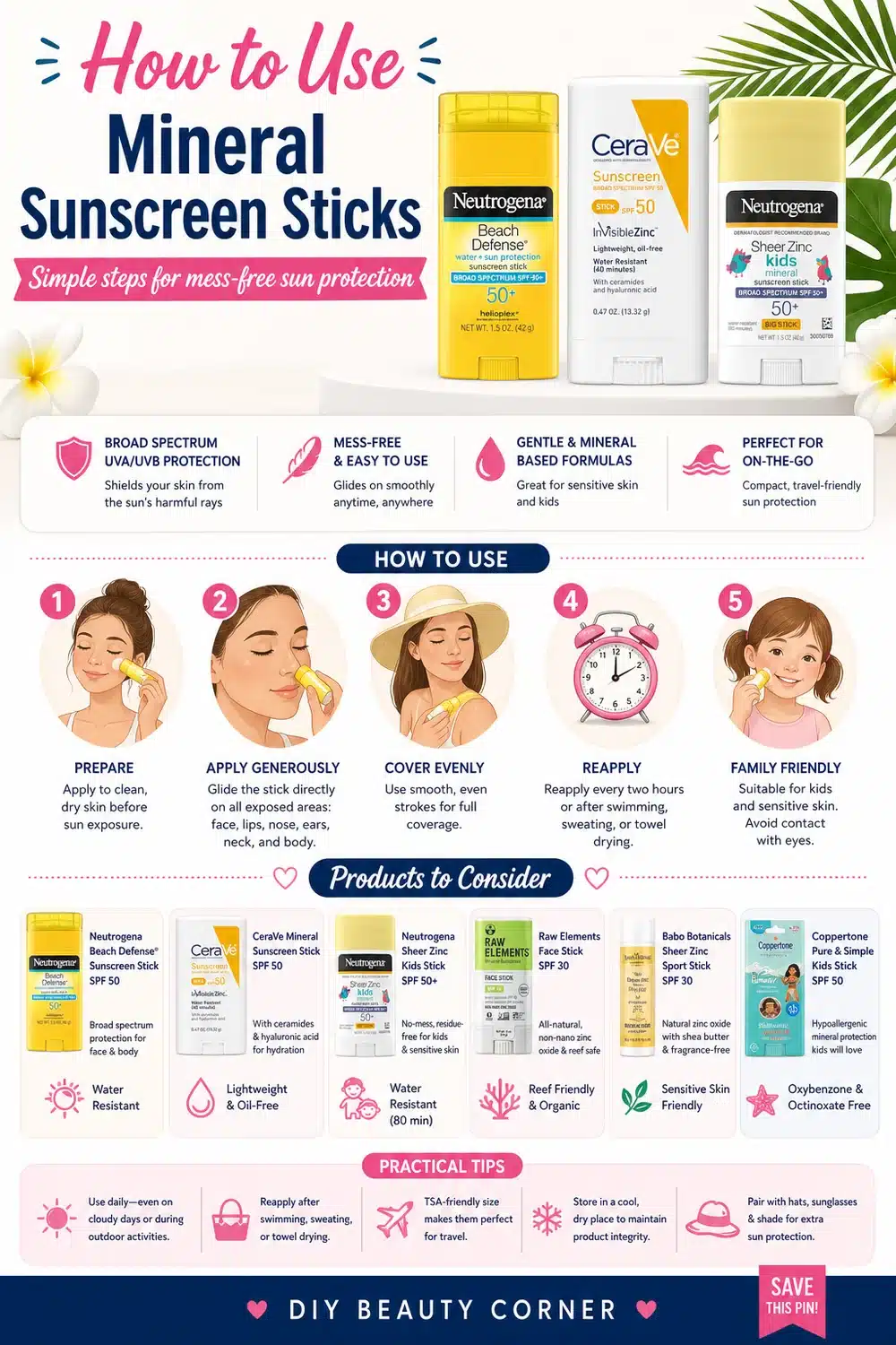 7 Must-Have Mineral Sunscreen Sticks for Busy Moms: Fast, Mess-Free SPF Protection