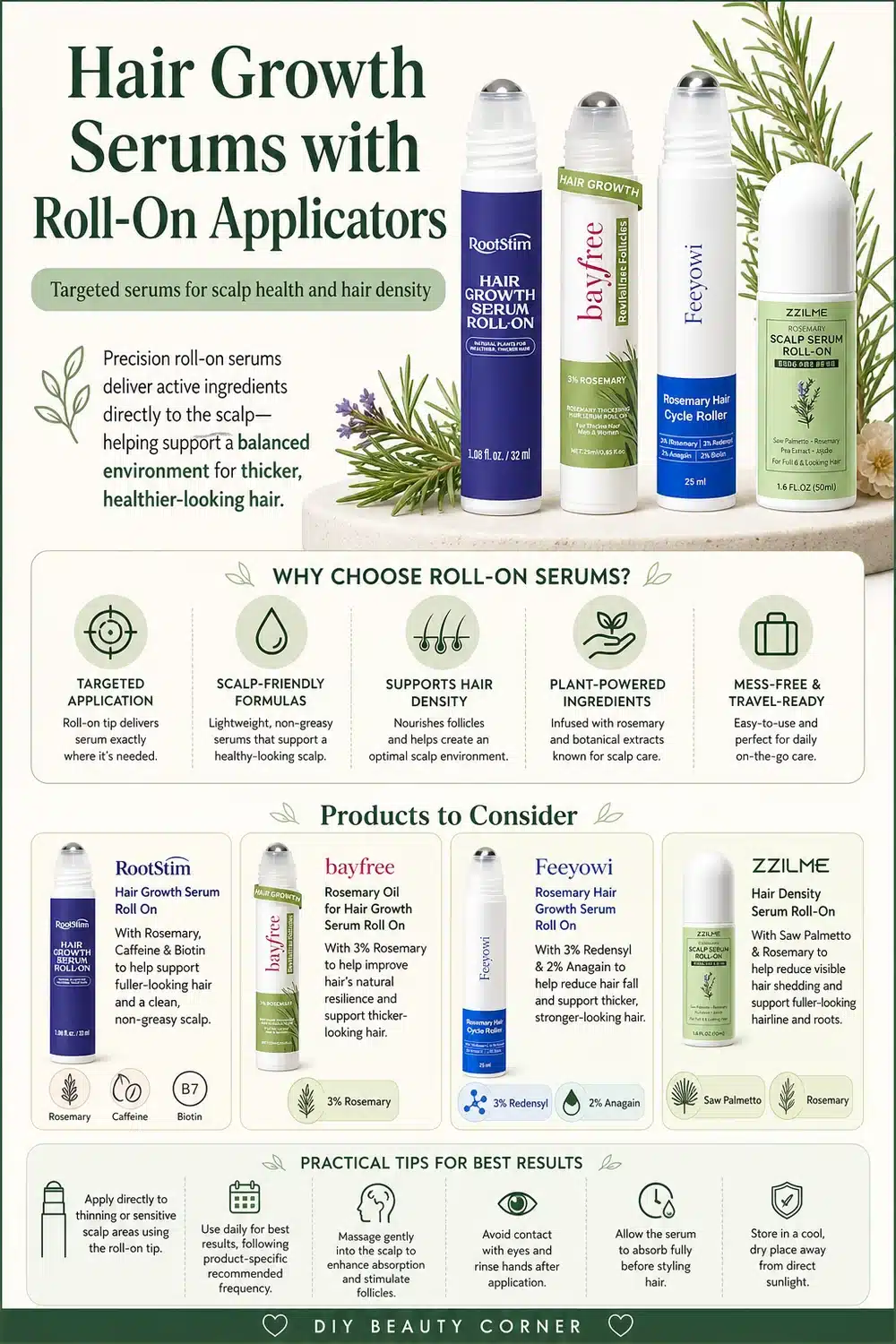 6 Gentle Roll-On Serums to Calm Sensitive Scalps & Boost Thinning Hair Health