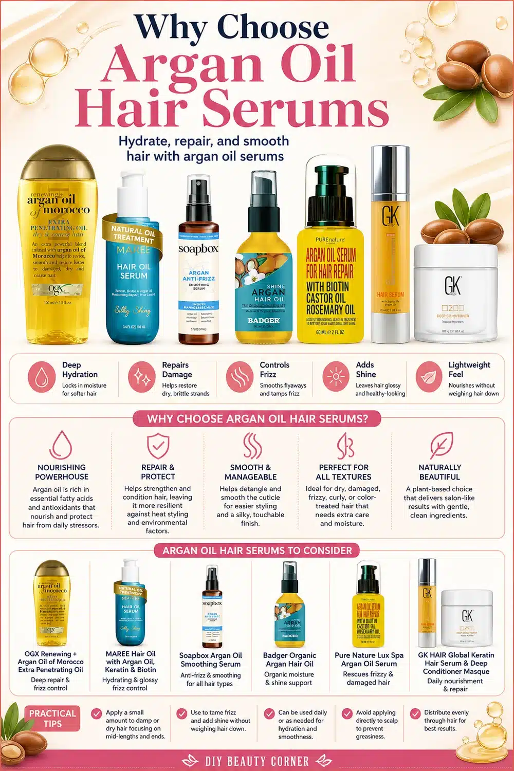 9 Hydrating Argan Oil Hair Serums to Restore Shine, Smoothness & Softness