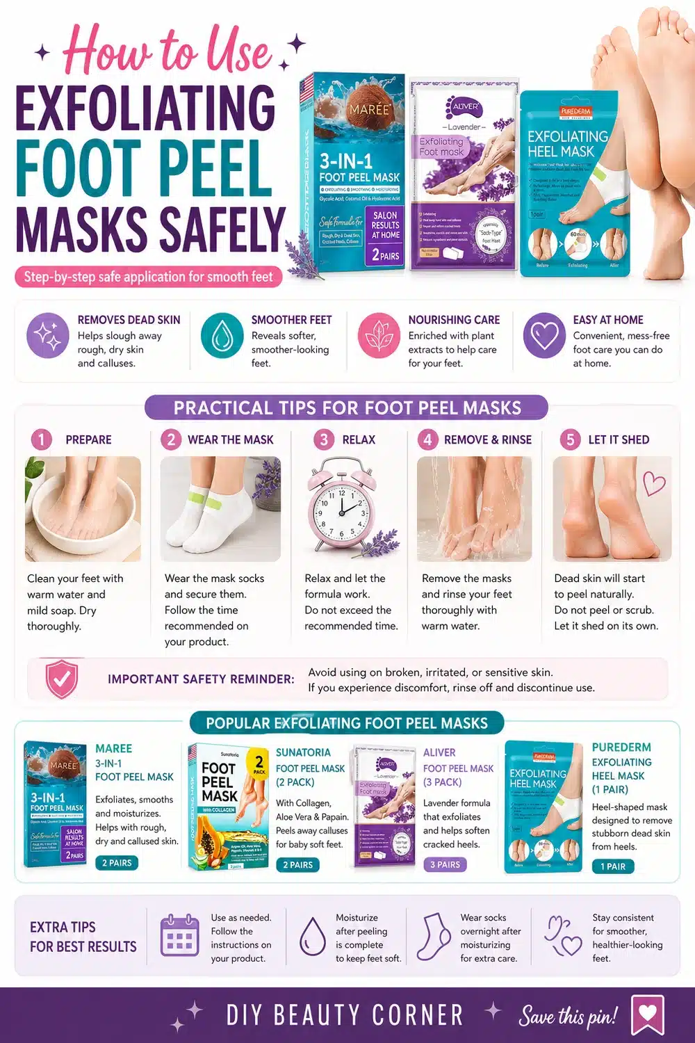 How to Use a Foot Peeling Mask Safely at Home: Top Picks & Tips for Smooth Feet