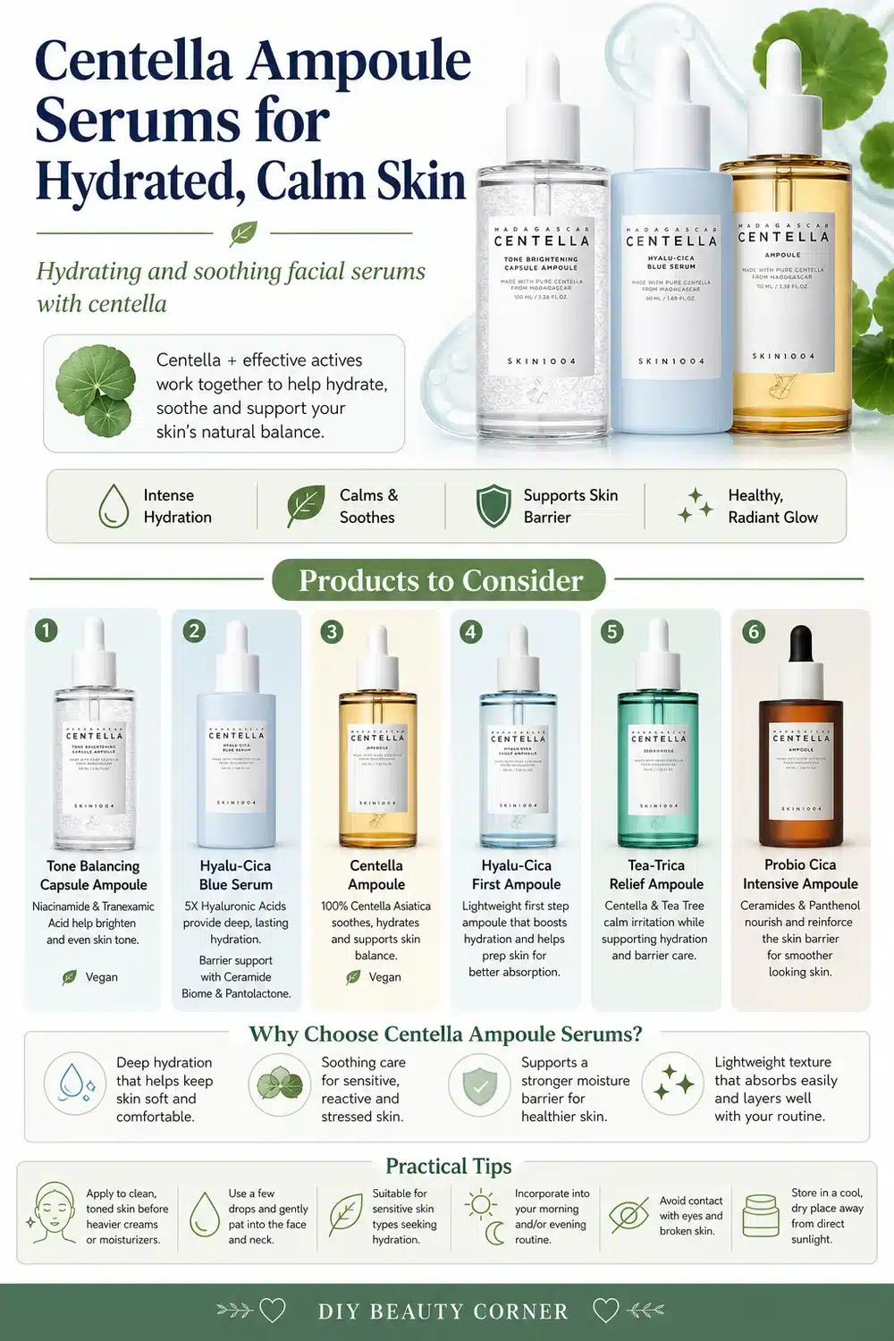 10 Must-Try Centella Ampoules for Hydrated, Glowing Skin in 2026