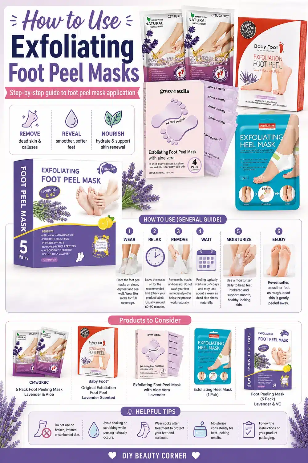 Top Exfoliating & Moisturizing Foot Masks for Soft, Cracked Feet in 2026