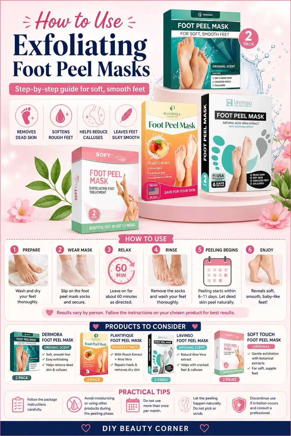 Best Exfoliating Foot Masks for Dry Cracked Feet: Smooth & Soft Solutions