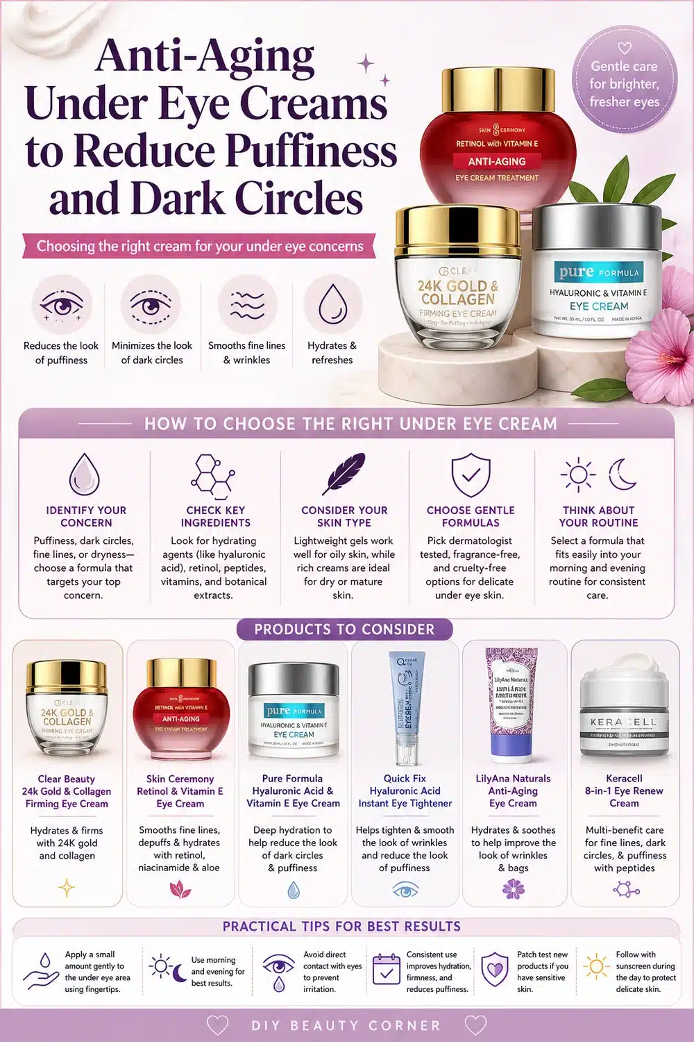 7 Anti Aging Under Eye Creams That Banish Dark Circles & Puffiness Fast