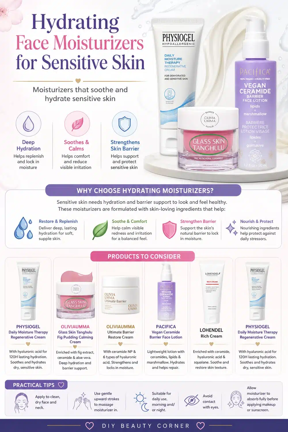 8 Non-Greasy Face Moisturizers for Deep Hydration & Sensitive Skin Care