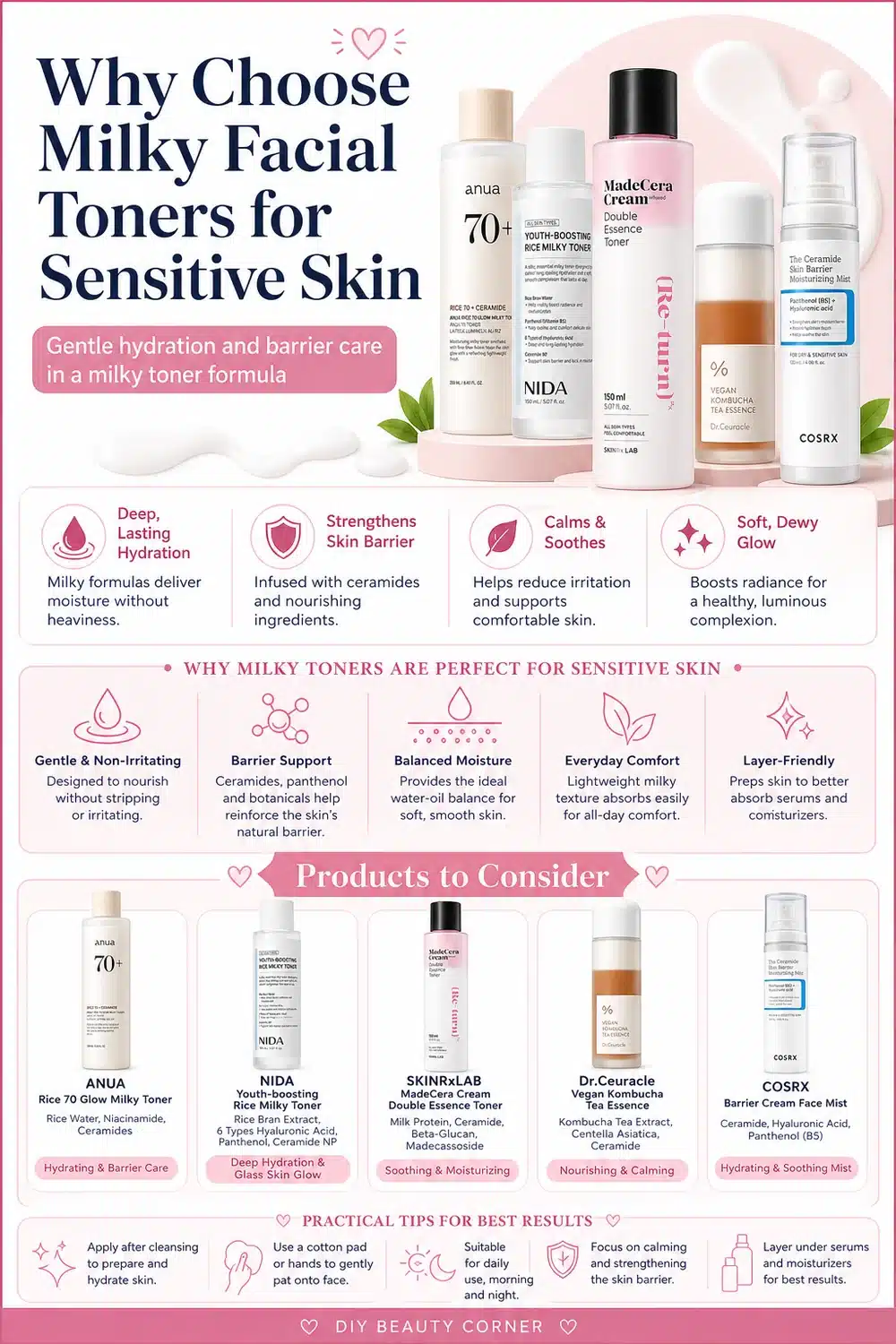 Best Korean Milky Toners for Sensitive Skin: Gentle, Nourishing & Hydrating