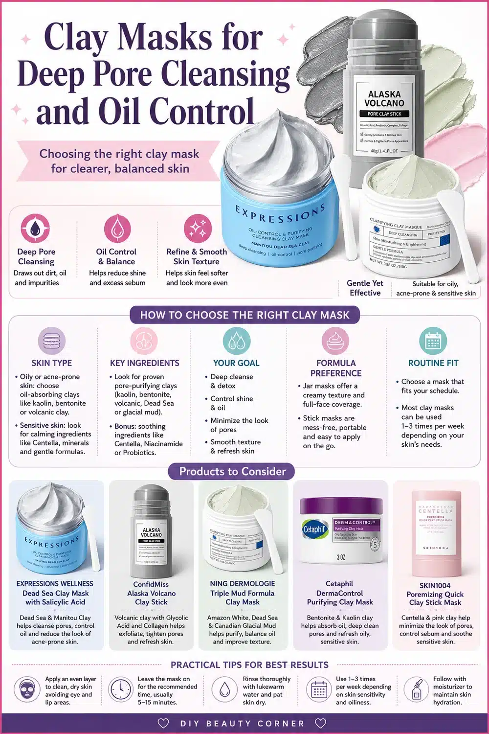 Best Clay Masks for Enlarged Pores and Shine Control in 2026