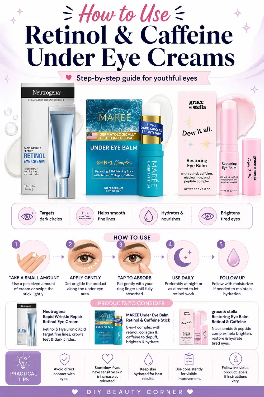 Daily Routine Steps Using Wrinkles Under Eye Creams for Youthful Eyes