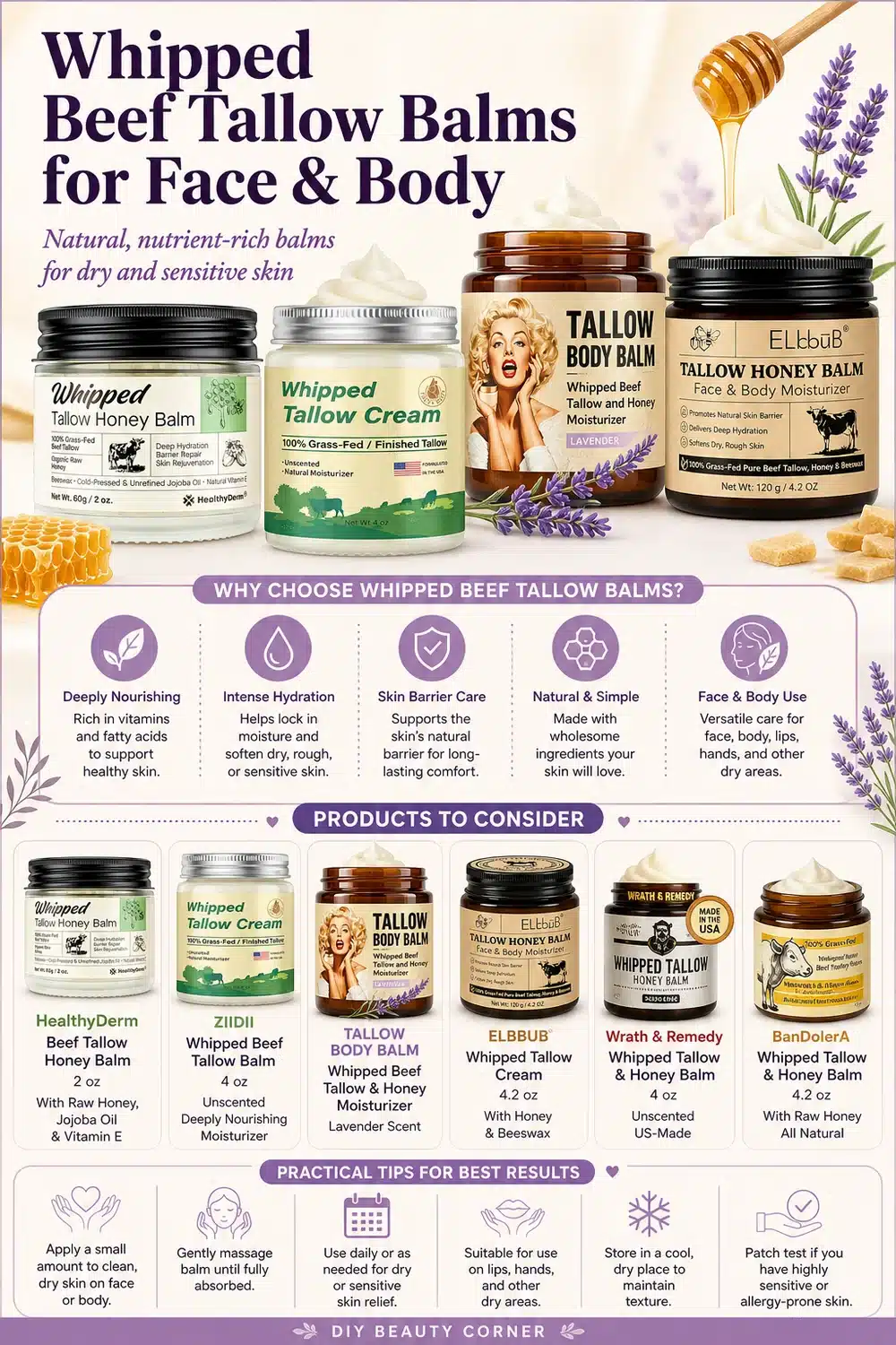 9 Whipped Tallow Balms for Effortless Relief of Dry, Cracked Skin