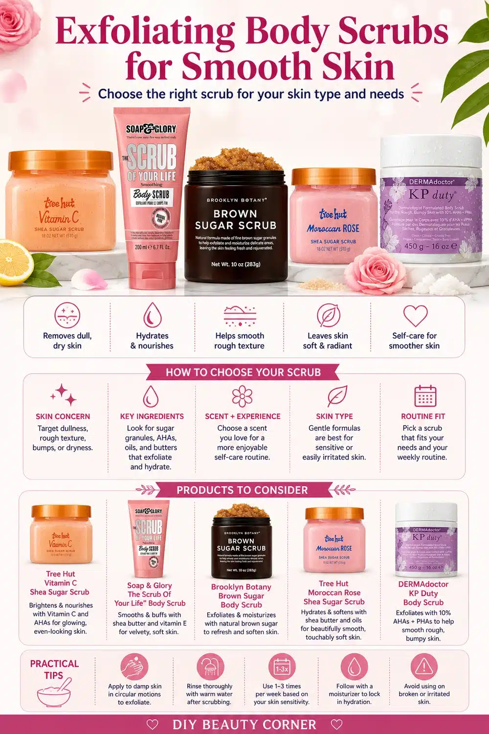 6 Exfoliating Body Scrubs That Instantly Transform Dry, Bumpy Skin