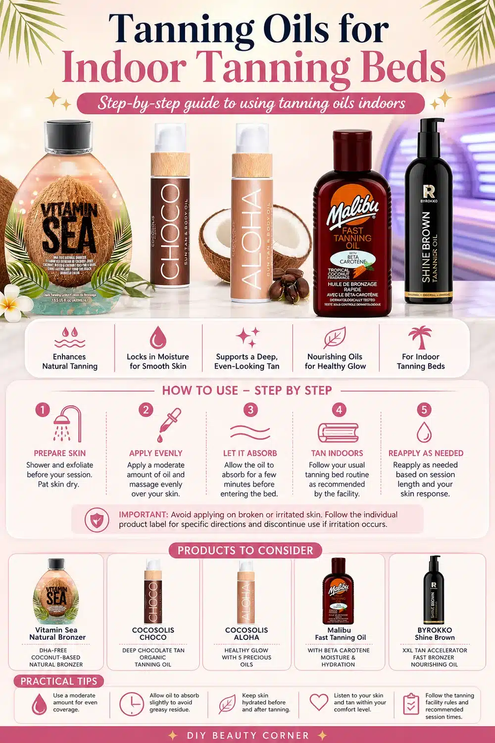 Must-Have Tanning Oils for a Deep, Dark Glow in Tanning Beds