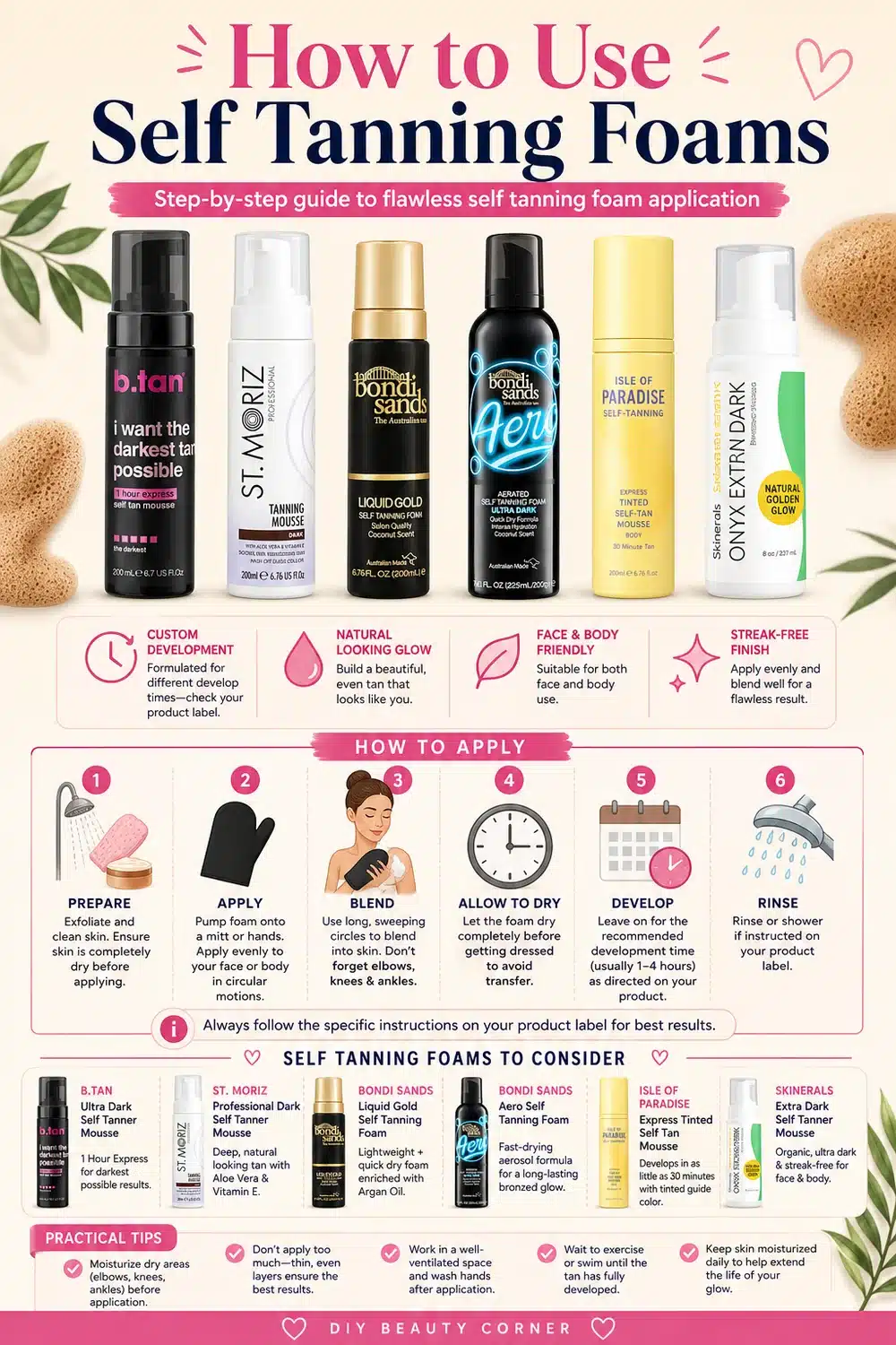 7 Long-Lasting Self Tanning Foams for a Natural, Radiant Glow That Lasts