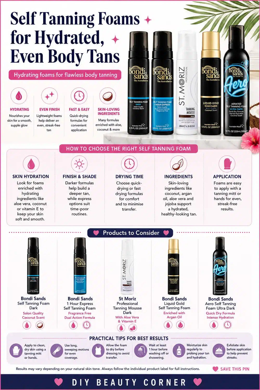 8 Genius Self Tanning Foams That Hydrate & Prevent Dry Skin for a Glowing Tan