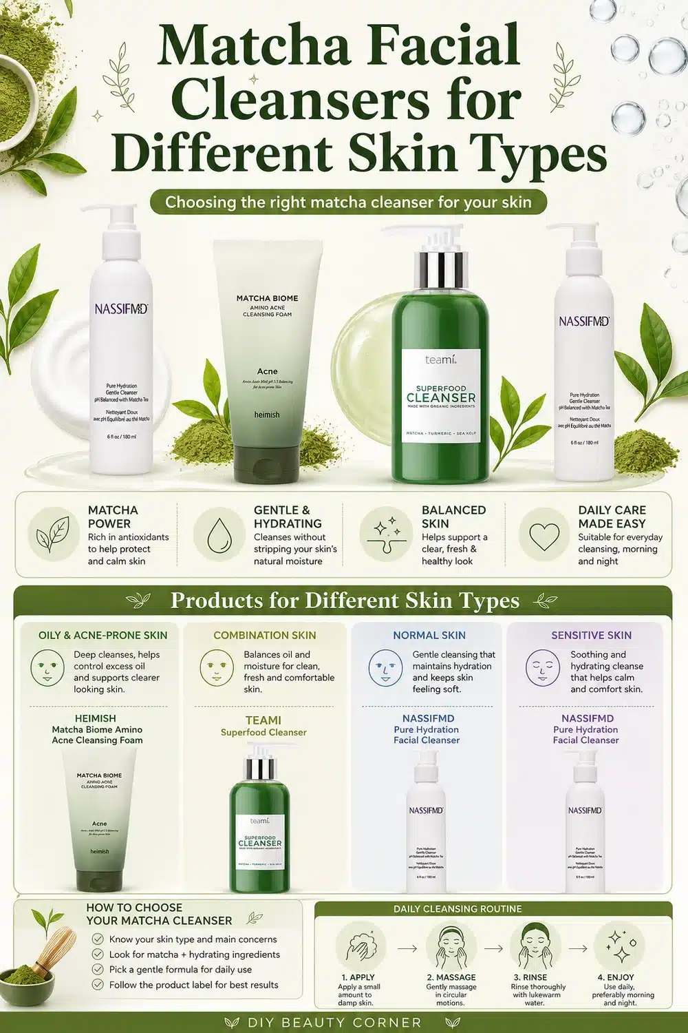 9 Korean-Inspired Matcha Facial Cleansers for Glowing, Calm, and Radiant Skin