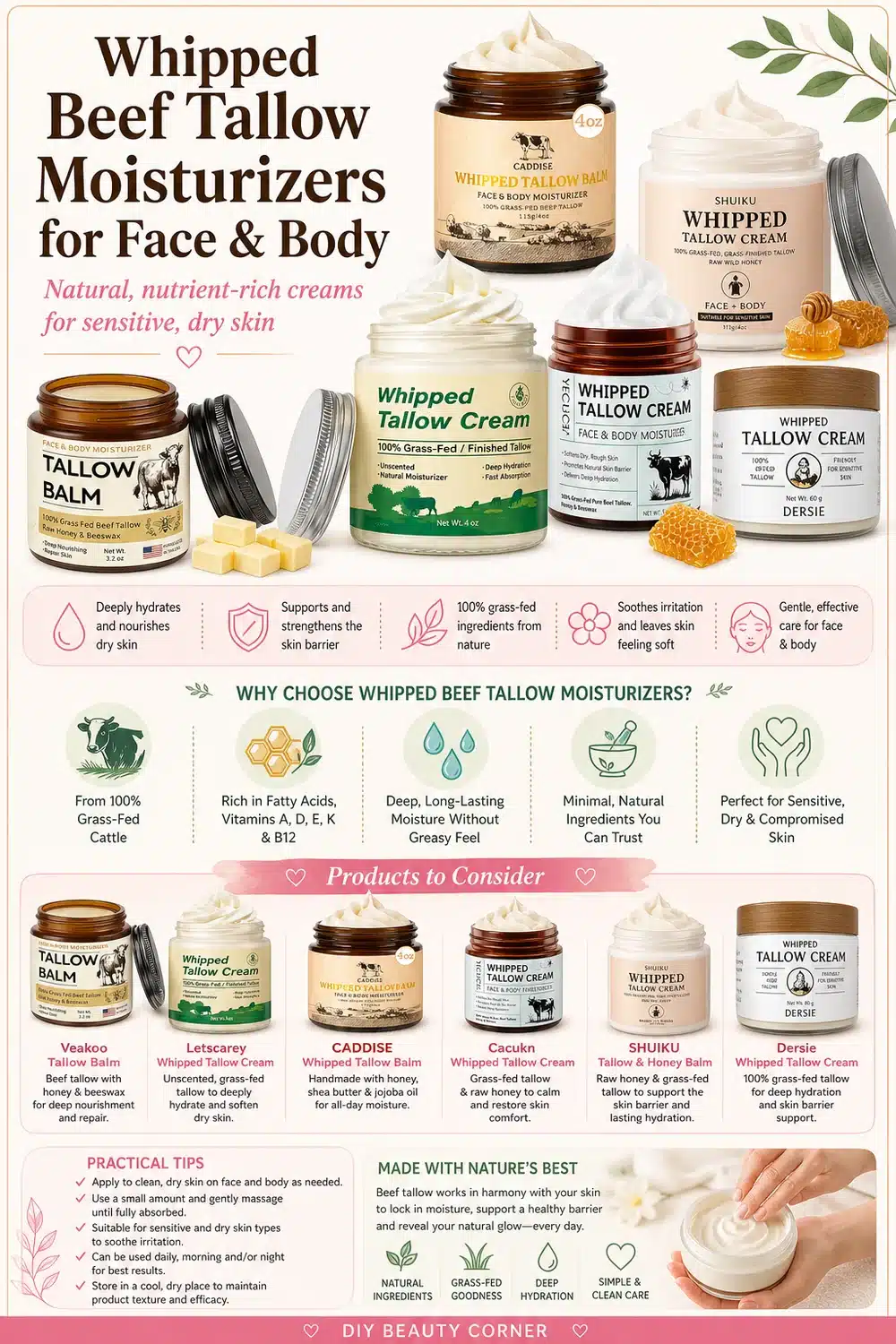 6 Whipped Tallow Moisturizers That Deeply Repair and Hydrate Dry Skin Barriers