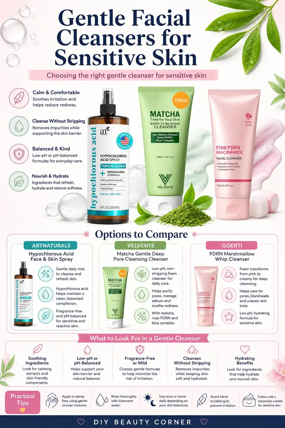 5 Facial Cleansers for Sensitive Skin That Actually Work to Remove Makeup & Calm Redness