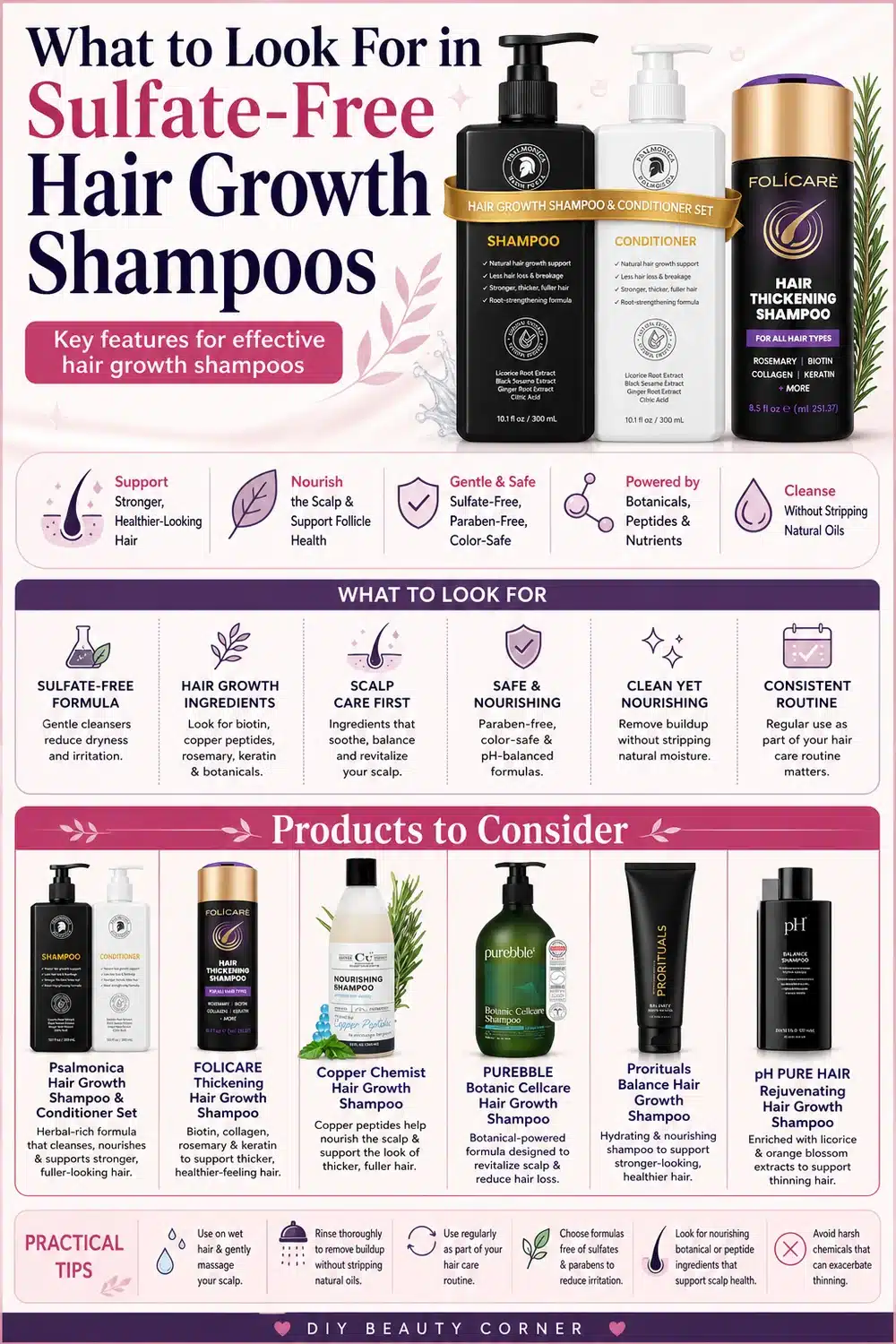 How to Fix Thinning Hair with These 6 Sulfate-Free Hair Growth Shampoos