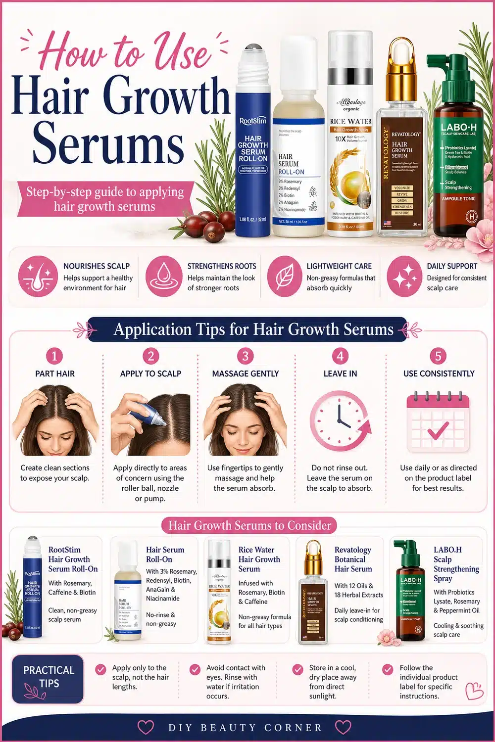 6 Best Rosemary Hair Growth Serums for Thicker, Fuller, Non-Greasy Hair