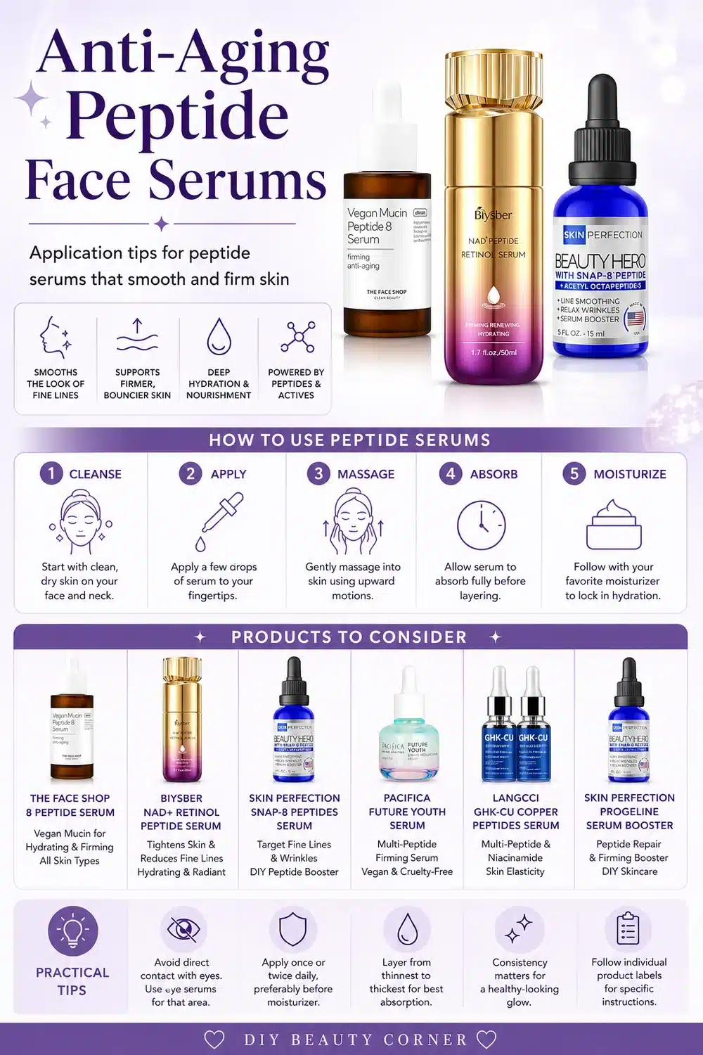 Top 8 Anti Aging Peptide Serums That Smooth Fine Lines & Boost Your Glow