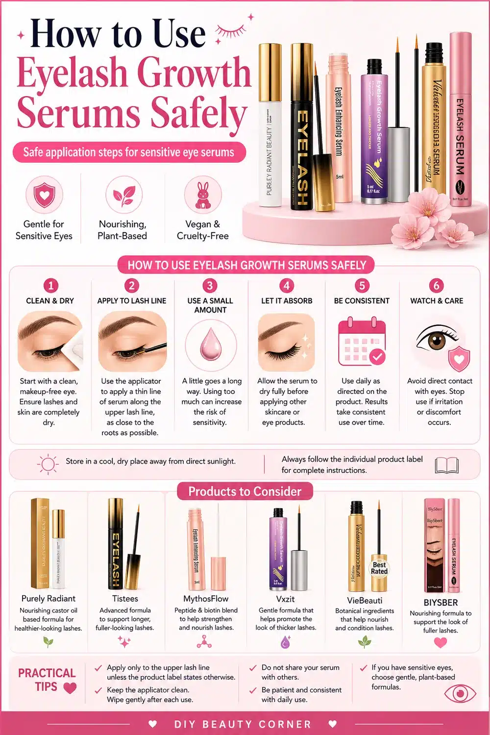 How to Choose the Best Eyelash Growth Serum for Sensitive Eyes That Actually Works