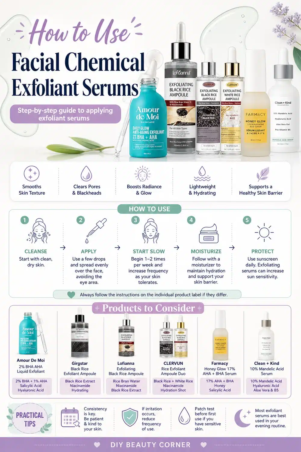 7 User-Friendly Exfoliant Serums to Simplify & Hydrate Your Skincare Routine