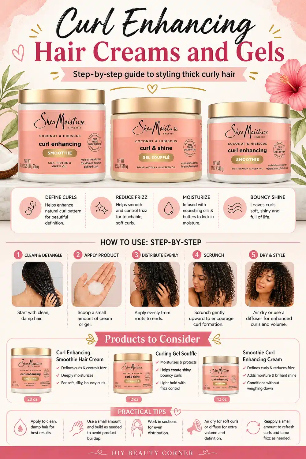 7 SheaMoisture Coconut & Hibiscus Products to Elevate Your Curly Hair Routine