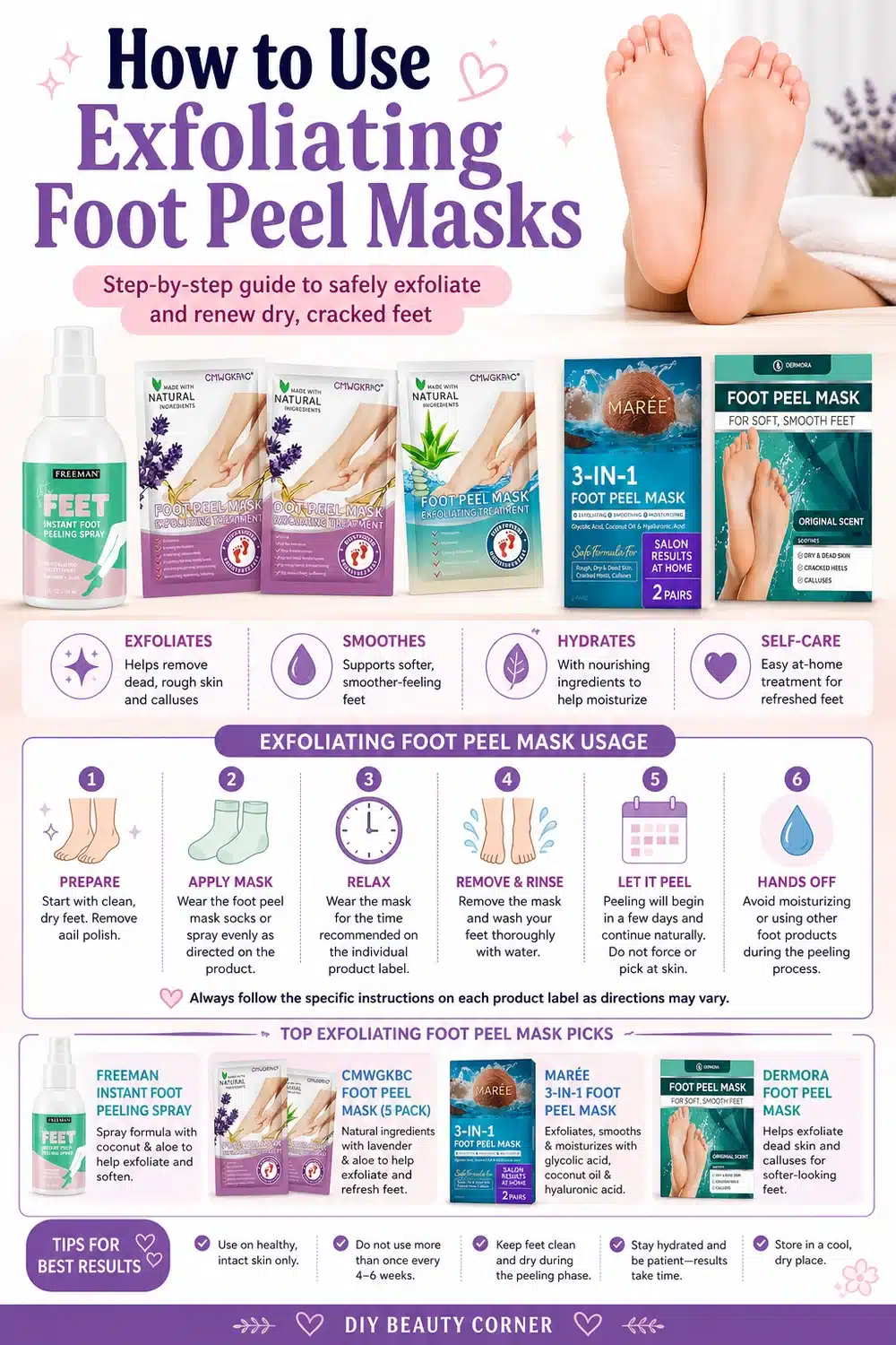 Trending Foot Masks for Soft, Smooth Feet: Top Picks for Ultimate Moisturizing & Exfoliating