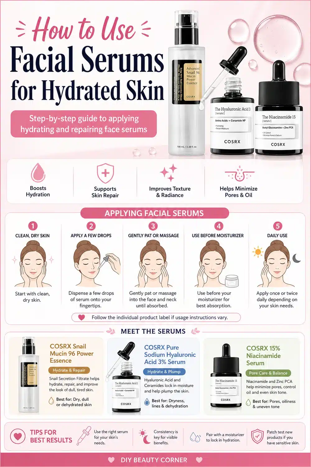 Best COSRX Korean Skin Care Serums Under $20 for Radiant, Hydrated Skin