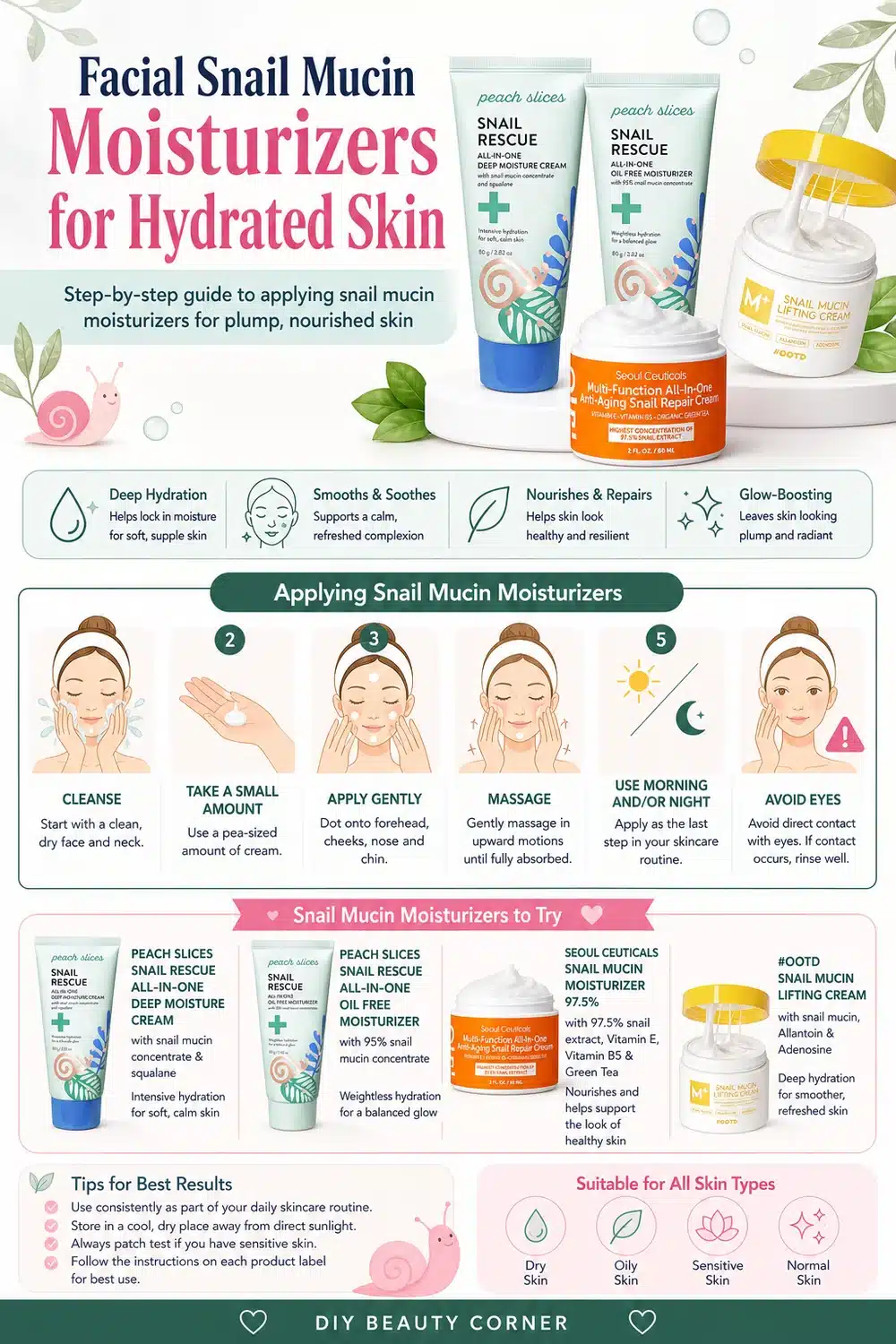 Best Korean Snail Mucin Moisturizers Under $25 for Plump, Nourished Skin