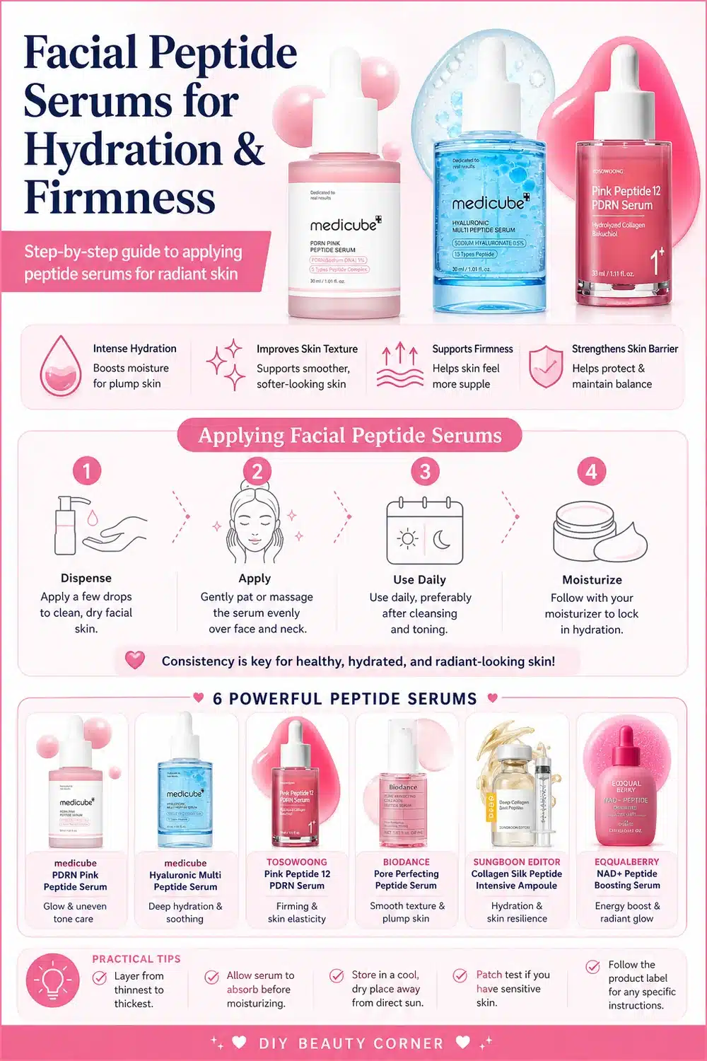 Top 8 Best Korean Peptide Serums for Hydrated, Glowing Skin in 2026