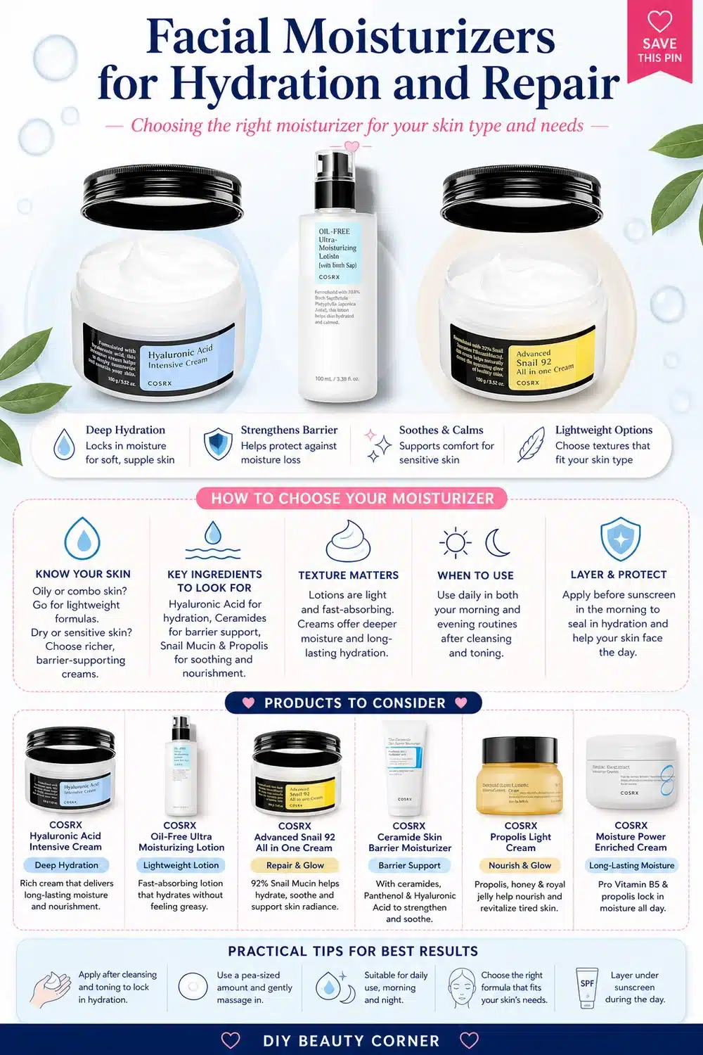 11 Best COSRX Moisturizers for Soft, Hydrated, and Glowing Skin