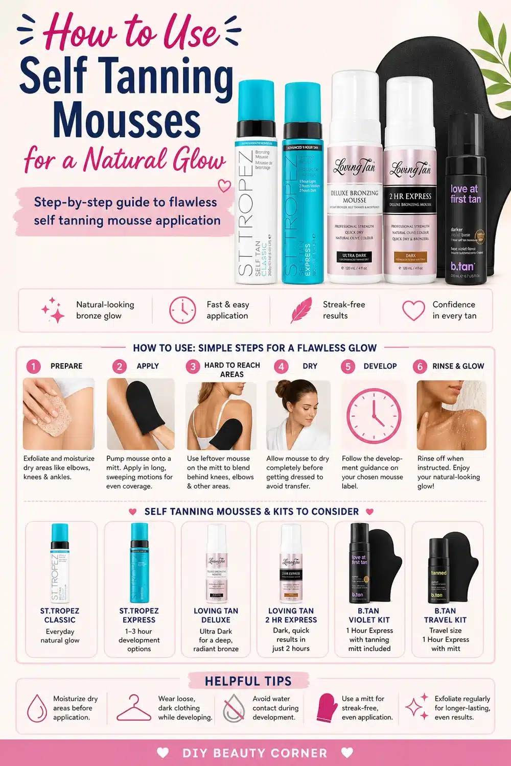 7 Must-Have Fake Tan Mousse Kits for the Perfect Natural-Looking Bronze Glow