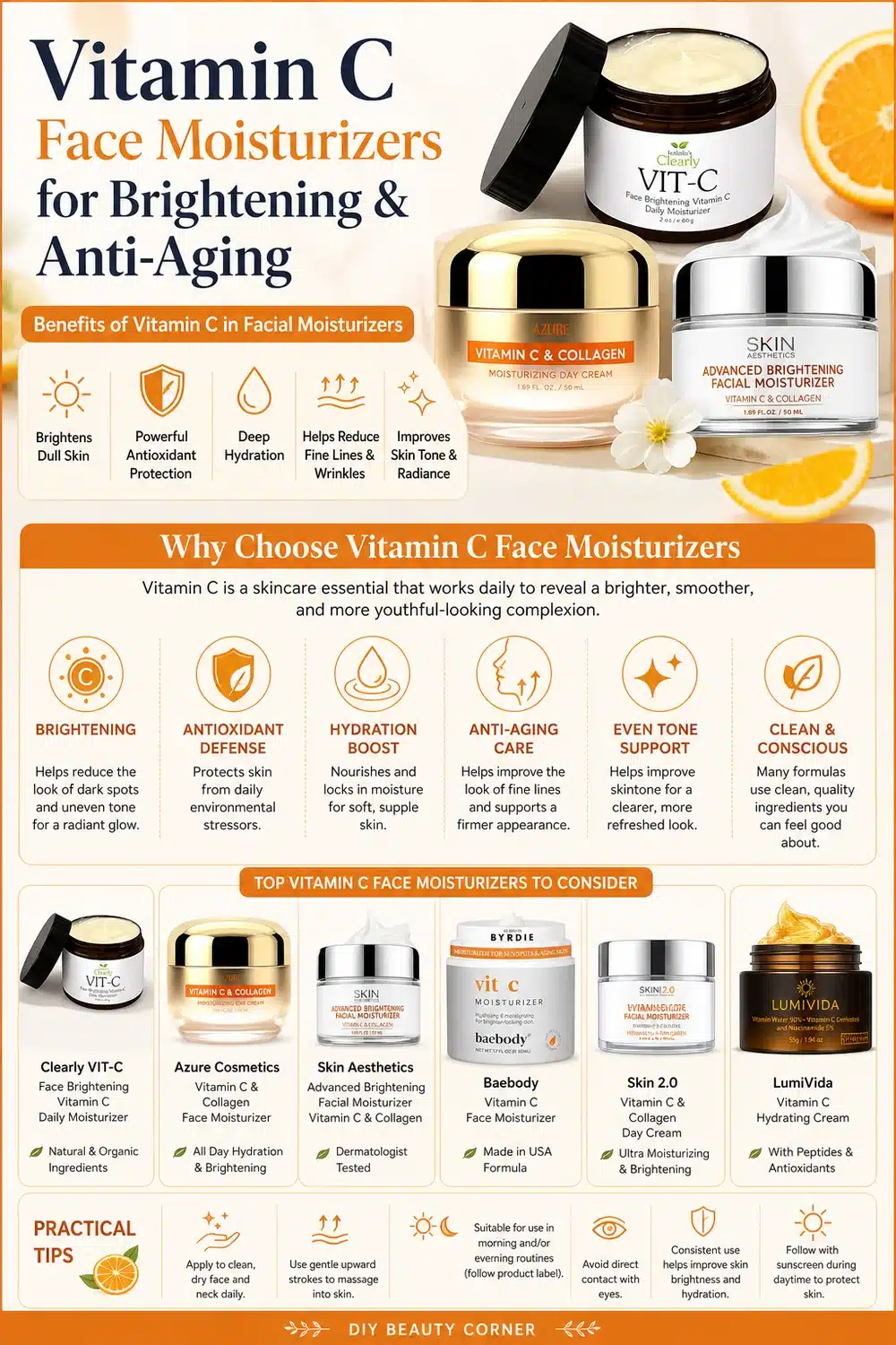7 Best Vitamin C Face Moisturizers for Anti-Aging and Brightening in 2026