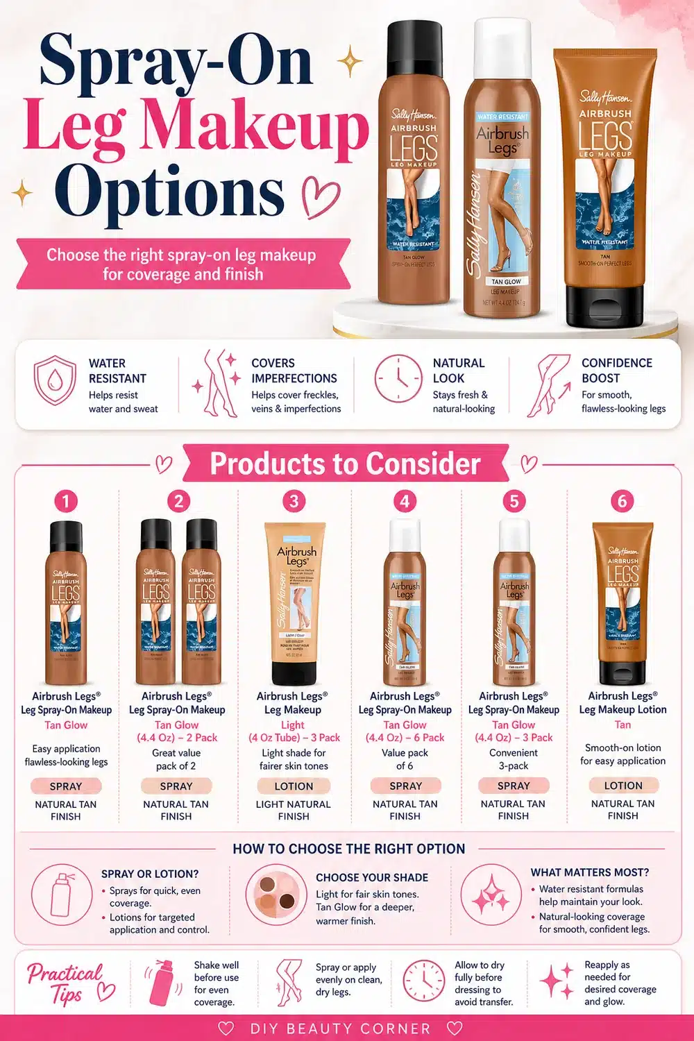 8 Must-Have Sally Hansen Airbrush Legs Products for a Natural Tan Glow