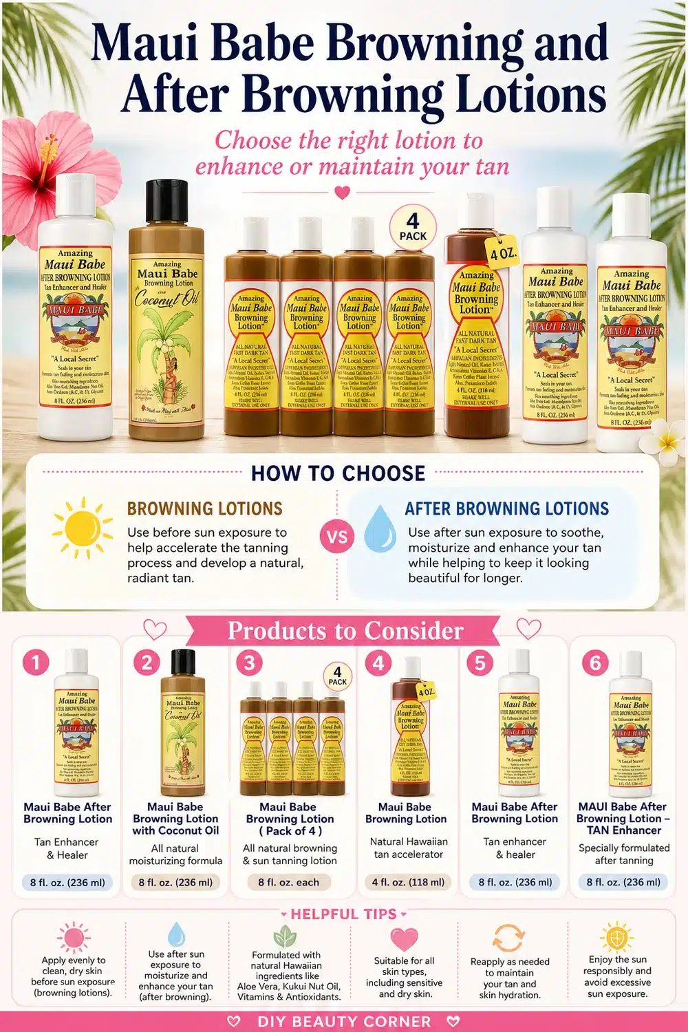 7 Hydrating Maui Babe Browning Lotions for Soft, Glowing Skin After Tanning